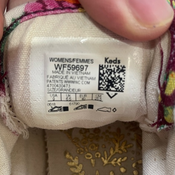 Rifle Paper Co. | Keds | Maroon Floral Print Shoes | Size 9 | EUC - Picture 6 of 8